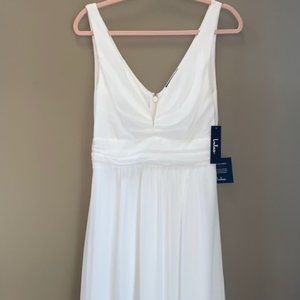 Lulus Floor Length Leading Role White Maxi Dress